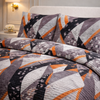 Comforter 4 Pcs Velor Front Fitted Set Poly Bag - Light Grey Colour