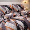 Comforter 4 Pcs Velor Front Fitted Set Poly Bag - Light Grey Colour