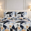 Comforter 4 Pcs Velor Front Fitted Set Poly Bag - Midnight Navy Colour