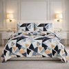 Comforter 4 Pcs Velor Front Fitted Set Poly Bag - Midnight Navy Colour