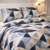 Comforter 4 Pcs Velor Front Fitted Set Poly Bag - Midnight Navy Colour