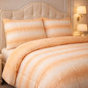 Comforter 4 Pcs Silk Skin Rev Fitted Set - Beige Colour