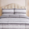 Comforter 4 Pcs Silk Skin Rev Fitted Set - Gray Colour