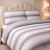 Comforter 4 Pcs Silk Skin Rev Fitted Set - Gray Colour