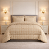 Comforter 6-Pcs Bloom Haven Set Poly Bag - Beige Colour