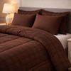 Comforter 6-Pcs Bloom Haven Set Poly Bag - Brown Colour