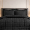 Comforter 6-Pcs Bloom Haven Set Poly Bag - Black Colour