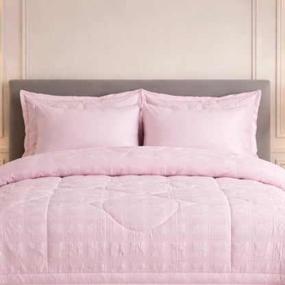Comforter 6-Pcs Bloom Haven Set Poly Bag - Pink Colour