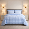 Comforter 6-Pcs Bloom Haven Set Poly Bag - Sky Blue Colour