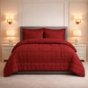 Comforter 6-Pcs Bloom Haven Set Poly Bag - Ruby Red Colour