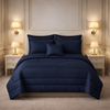 Comforter 7 Pcs Pure Aura Set Poly Bag - Navy Blue Colour