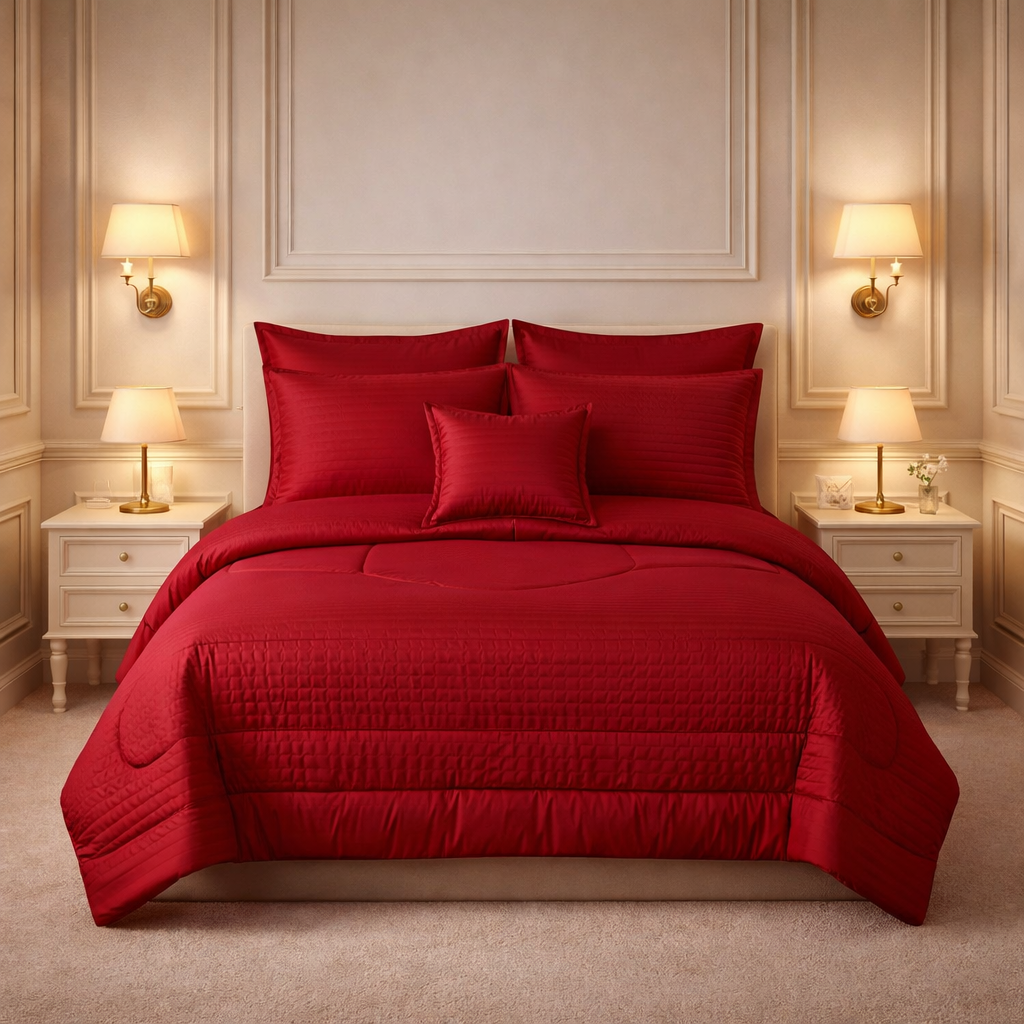 Comforter 7 Pcs Pure Aura Set Poly Bag -  Colour