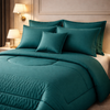 Comforter 7 Pcs Pure Aura Set Poly Bag - Green Colour