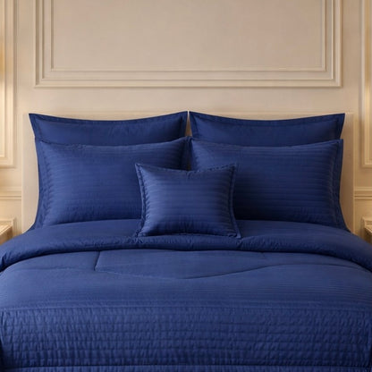 Comforter 7 Pcs Pure Aura Set Poly Bag - Blue Colour