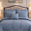 Comforter 7 Pcs Grand Mark Signature Set - Slate Blue Colour