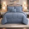 Comforter 7 Pcs Grand Mark Signature Set - Slate Blue Colour