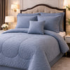 Comforter 7 Pcs Grand Mark Signature Set - Slate Blue Colour