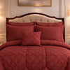 Comforter 7 Pcs Grand Mark Signature Set - Deep Brick Red Colour