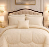 Comforter 7 Pcs Grand Mark Signature Set - Light Beige Colour