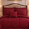 Comforter 7 Pcs Grand Mark Signature Set - Crimson Berry Colour