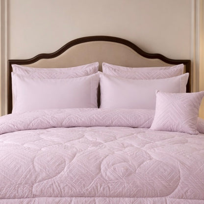 Comforter 7 Pcs Grand Mark Signature Set - Petal Pink Colour