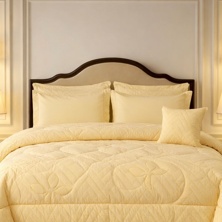 Comforter 7 Pcs Grand Mark Signature Set - Honey Mustard Colour