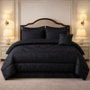 Comforter 7 Pcs Grand Mark Signature Set - Black Colour