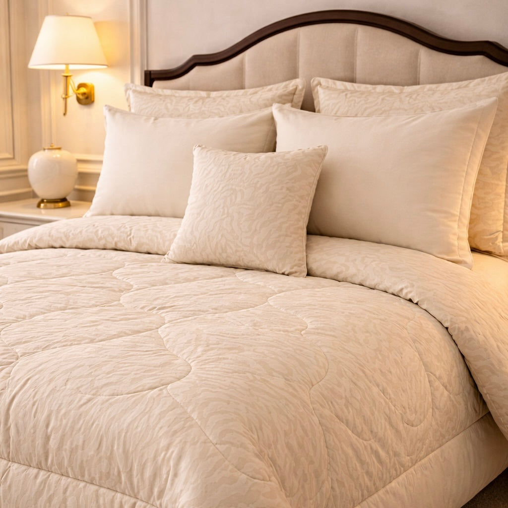 Comforter 7 Pcs Grand Mark Signature Set - Beige Colour