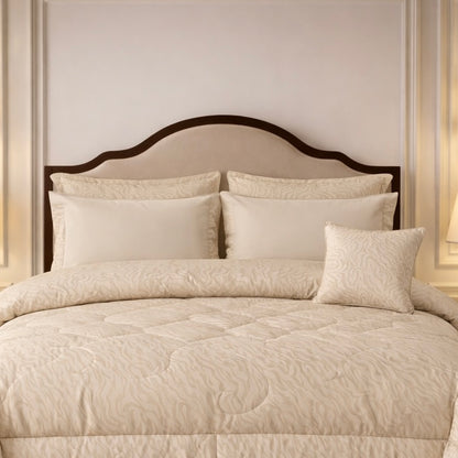 Comforter 7 Pcs Grand Mark Signature Set - Beige Colour