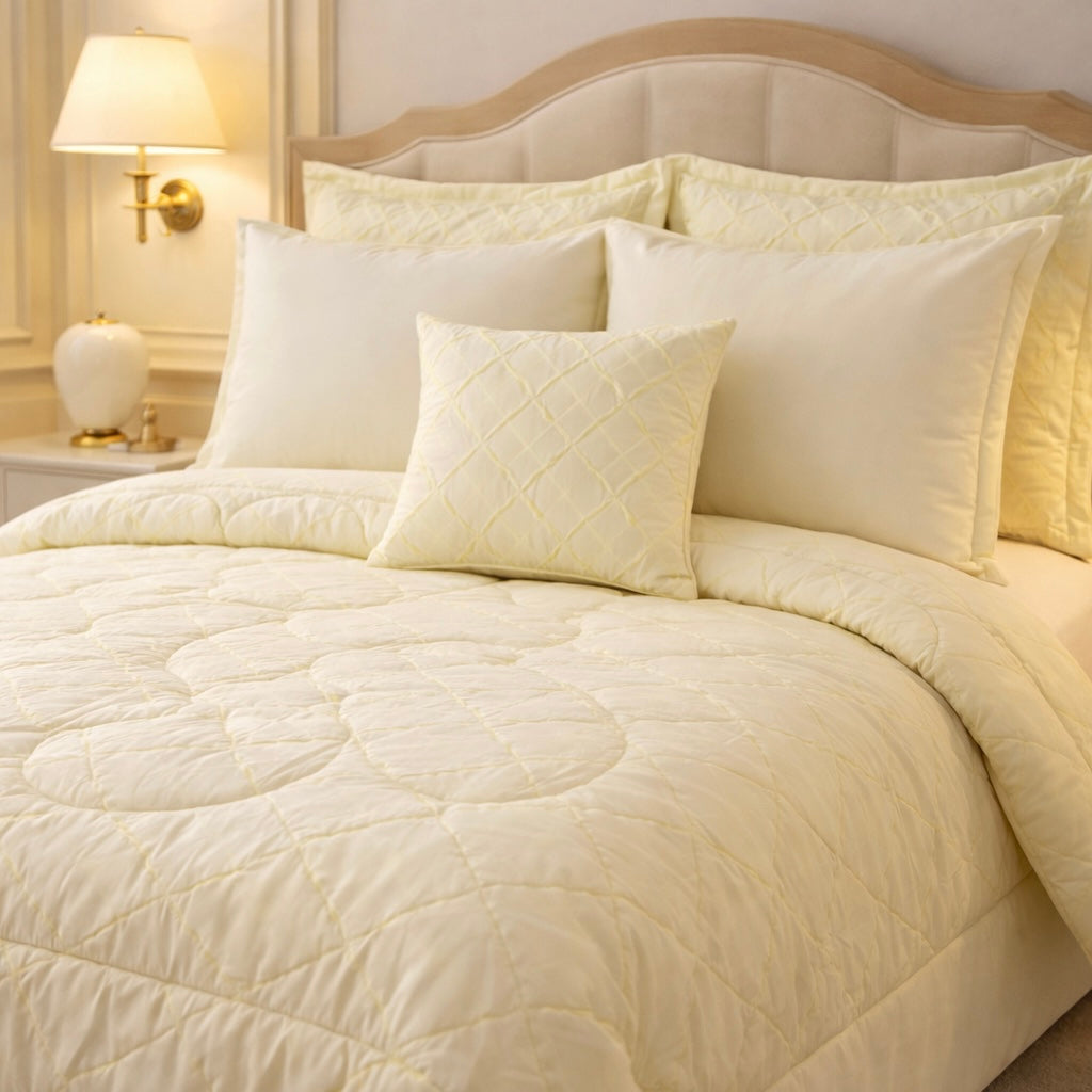 Comforter 7 Pcs Grand Mark Signature Set - Warm Sand Colour