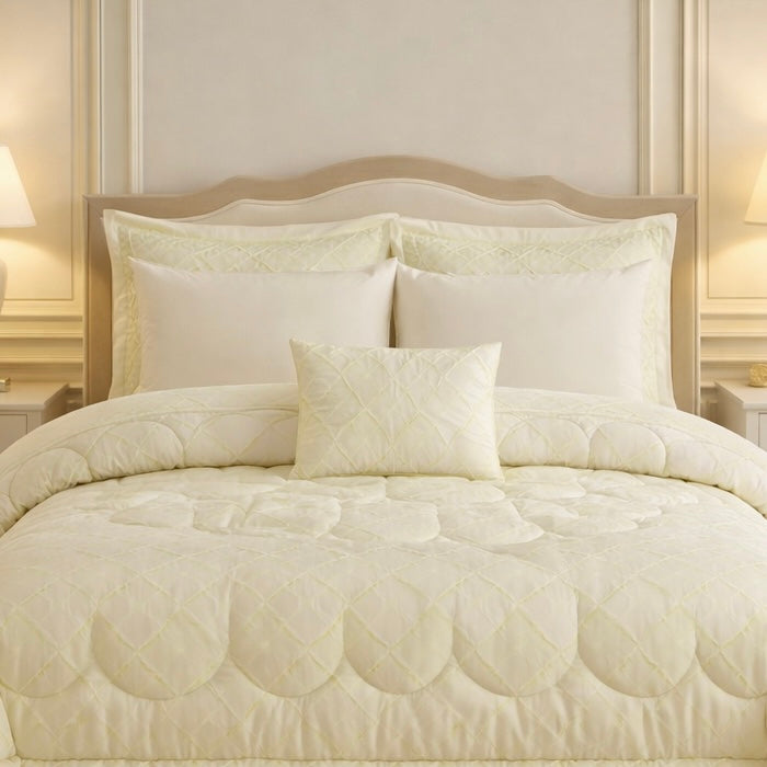 Comforter 7 Pcs Grand Mark Signature Set - Warm Sand Colour