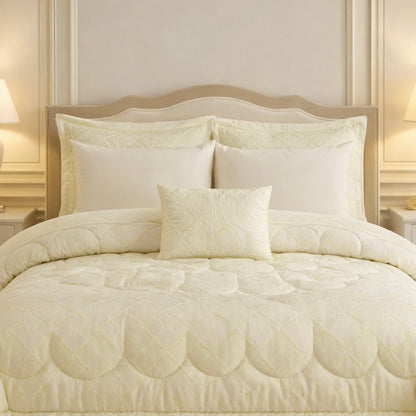 Comforter 7 Pcs Grand Mark Signature Set - Warm Sand Colour