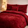 Comforter 7 Pcs Ultra Soft Cloud Fill Top Fitted Set - Ruby Red Colour