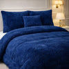 Comforter 7 Pcs Ultra Soft Cloud Fill Top Fitted Set - Blue Colour
