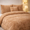 Comforter 7 Pcs Ultra Soft Cloud Fill Top Fitted Set - Beige Colour
