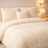 Comforter 7 Pcs Ultra Soft Cloud Fill Top Fitted Set - Beige Colour