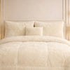 Comforter 7 Pcs Ultra Soft Cloud Fill Top Fitted Set - Beige Colour