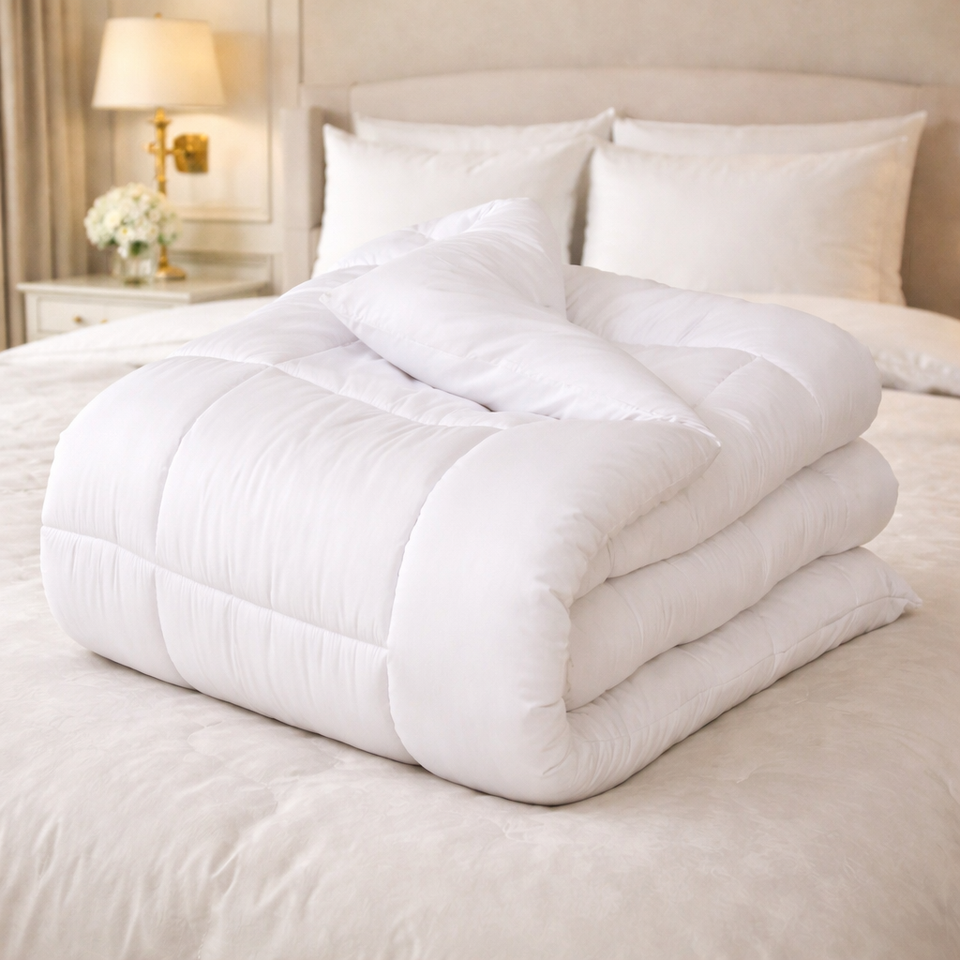 Comforter Golden Loom Duvet Double Bed Poly Bag - White Colour