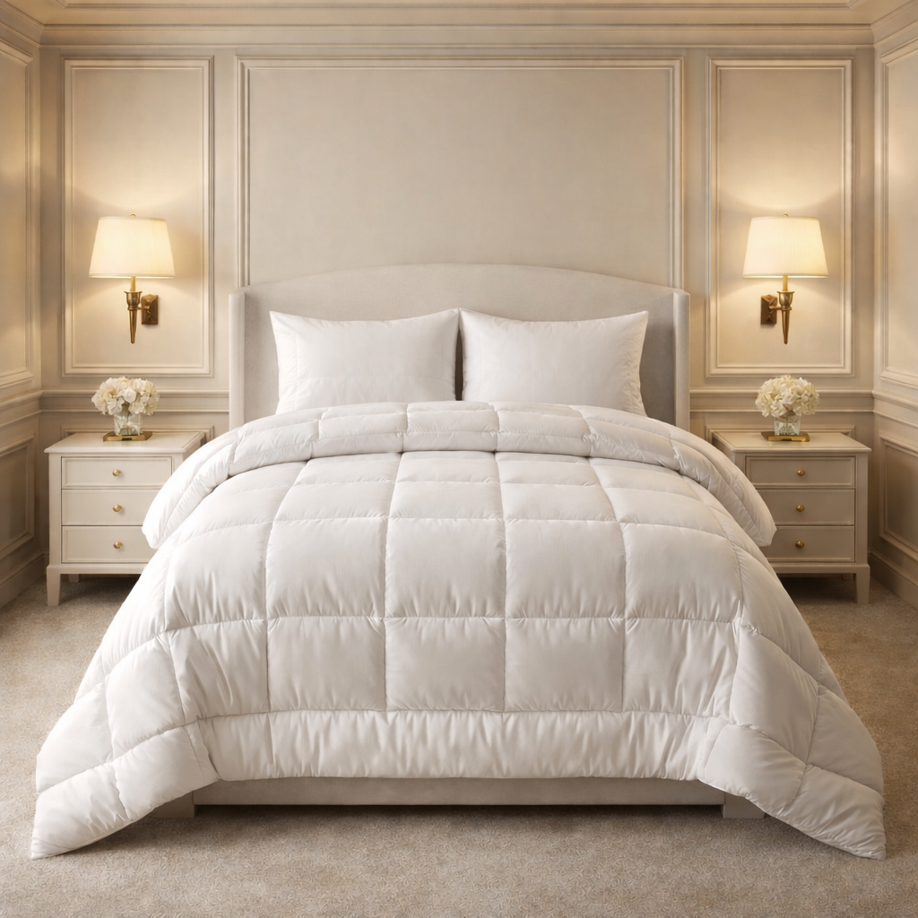 Comforter Golden Loom Duvet Double Bed Poly Bag - White Colour