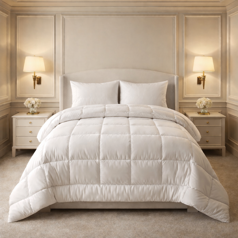 Comforter Golden Loom Duvet Double Bed Poly Bag - White Colour