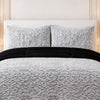 Comforter 4 Pcs Set Lumi Carve Prestige Top Fitted Bedsheet Poly Bag - White Colour