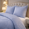 Comforter 4 Pcs Pure Aura Set Poly Bag - Sky Blue Colour