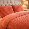 Comforter 4 Pcs Set Levora Comfort Premier Fitted Poly Bag - Orange Colour