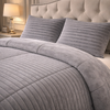 Comforter 4 Pcs Set Levora Comfort Premier Fitted Poly Bag - Gray Colour