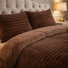 Comforter 4 Pcs Set Levora Comfort Premier Fitted Poly Bag - Brown Colour