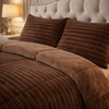 Comforter 4 Pcs Set Levora Comfort Premier Fitted Poly Bag - Brown Colour