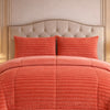 Comforter 4 Pcs Set Levora Comfort Premier Fitted Poly Bag - Orange Colour