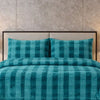 Comforter 4 Pcs Set Ornate Carve Poly Bag - Sky Blue Colour