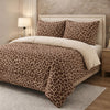 Comforter 4 Pcs Set Savanna Signature Top Fitted Poly Bag - Bronze colour