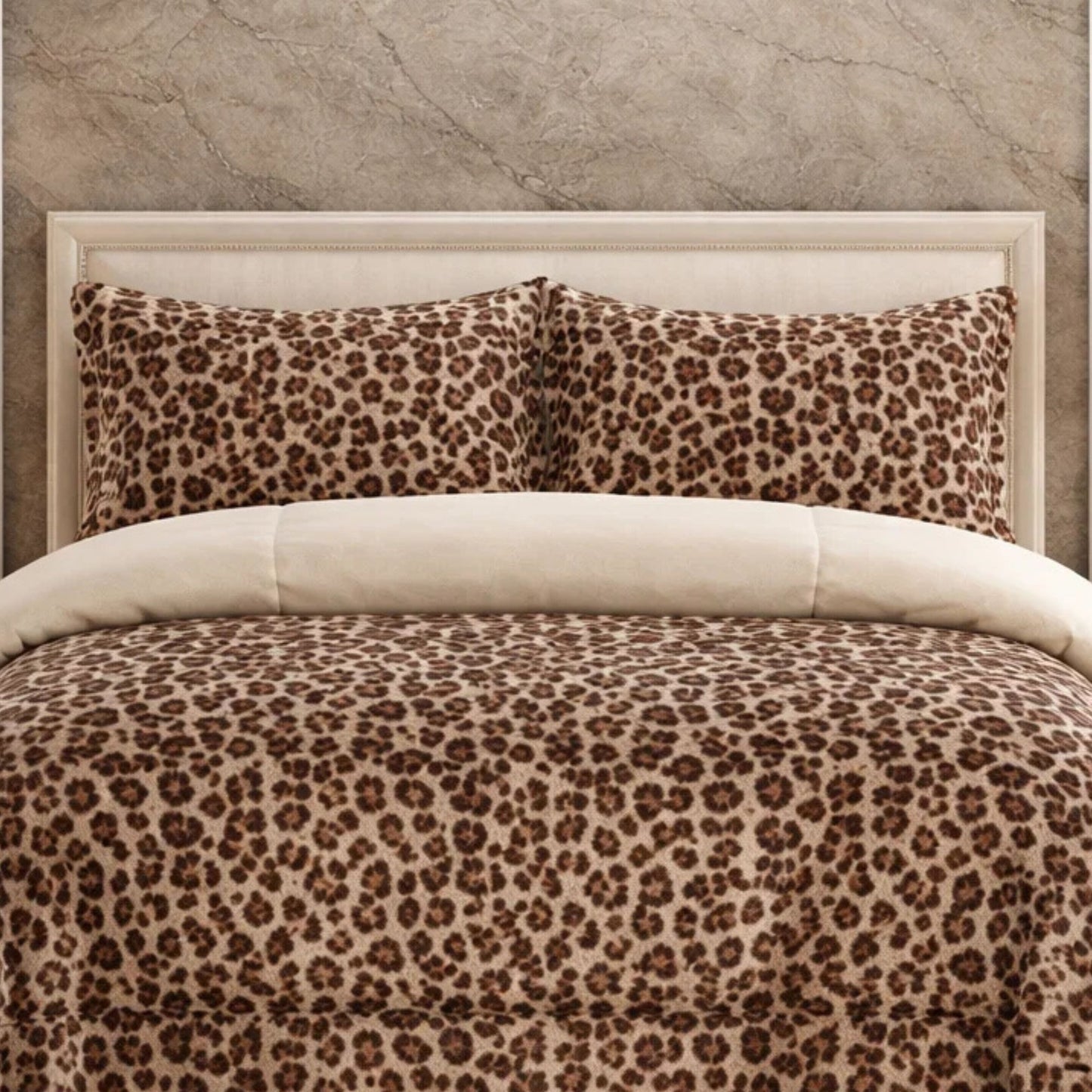 Comforter 4 Pcs Set Savanna Signature Top Fitted Poly Bag - Bronze colour